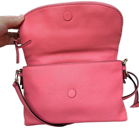 Kate Spade New York Crossbody Bag - Coral Pink Leather - Picture 2 of 14